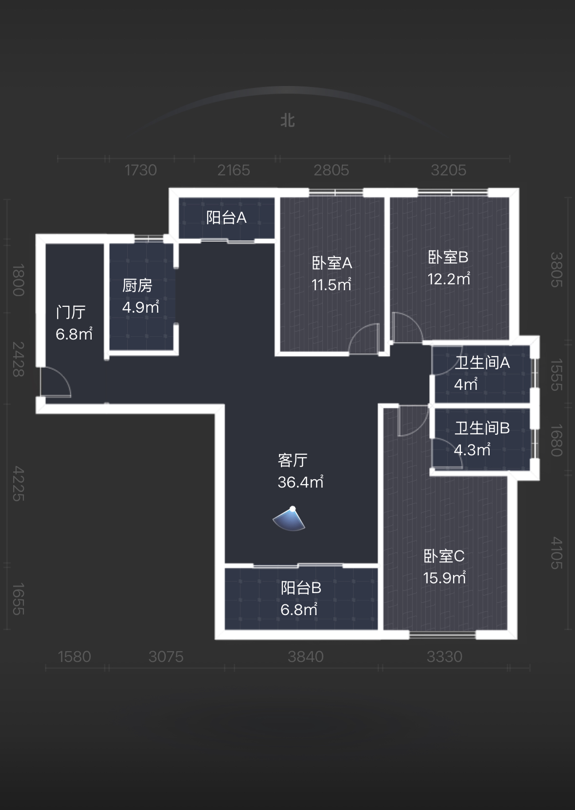 九八缔景城  4室2厅2卫   53.00万