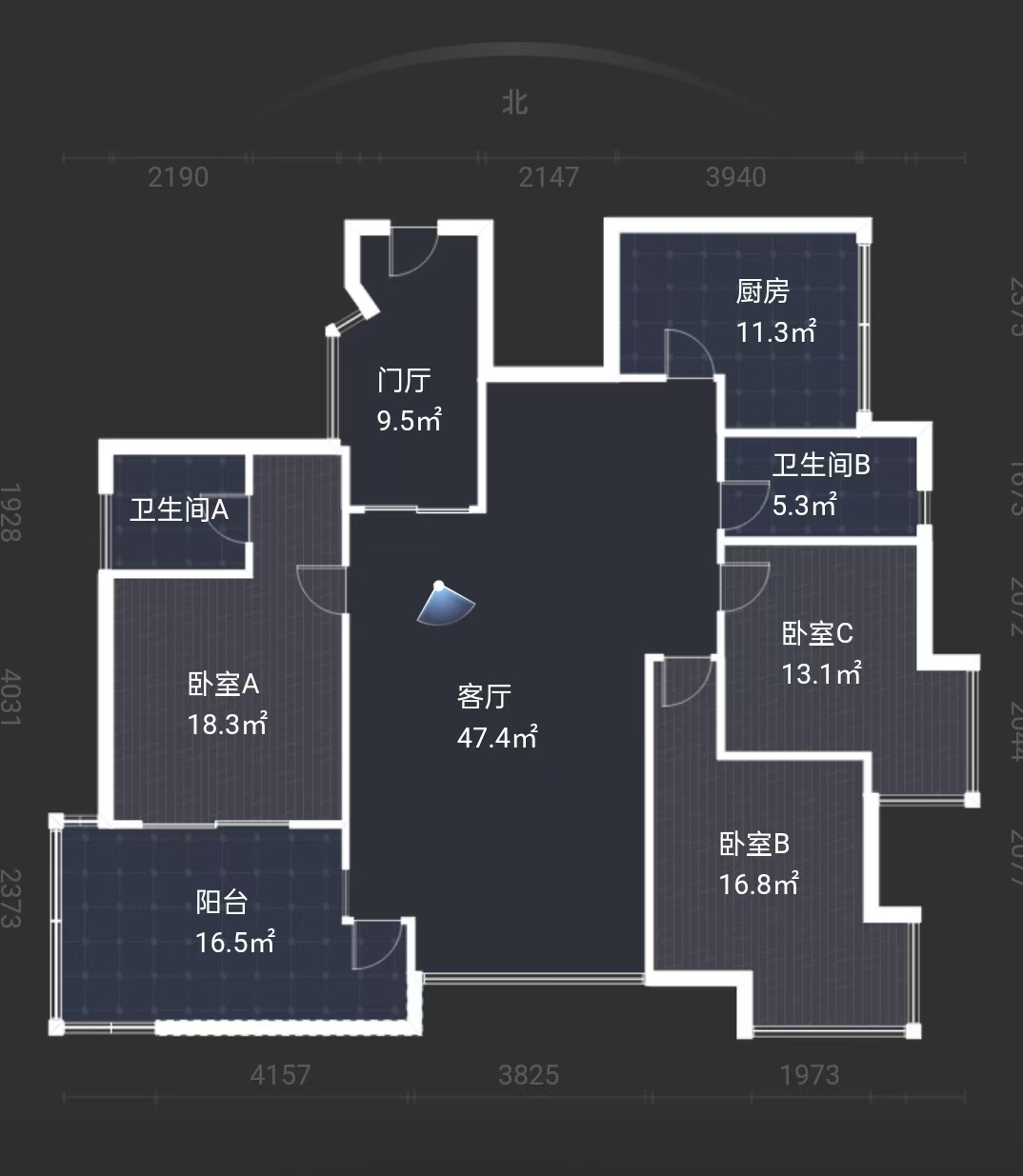 山水国际  3室2厅2卫   89.80万