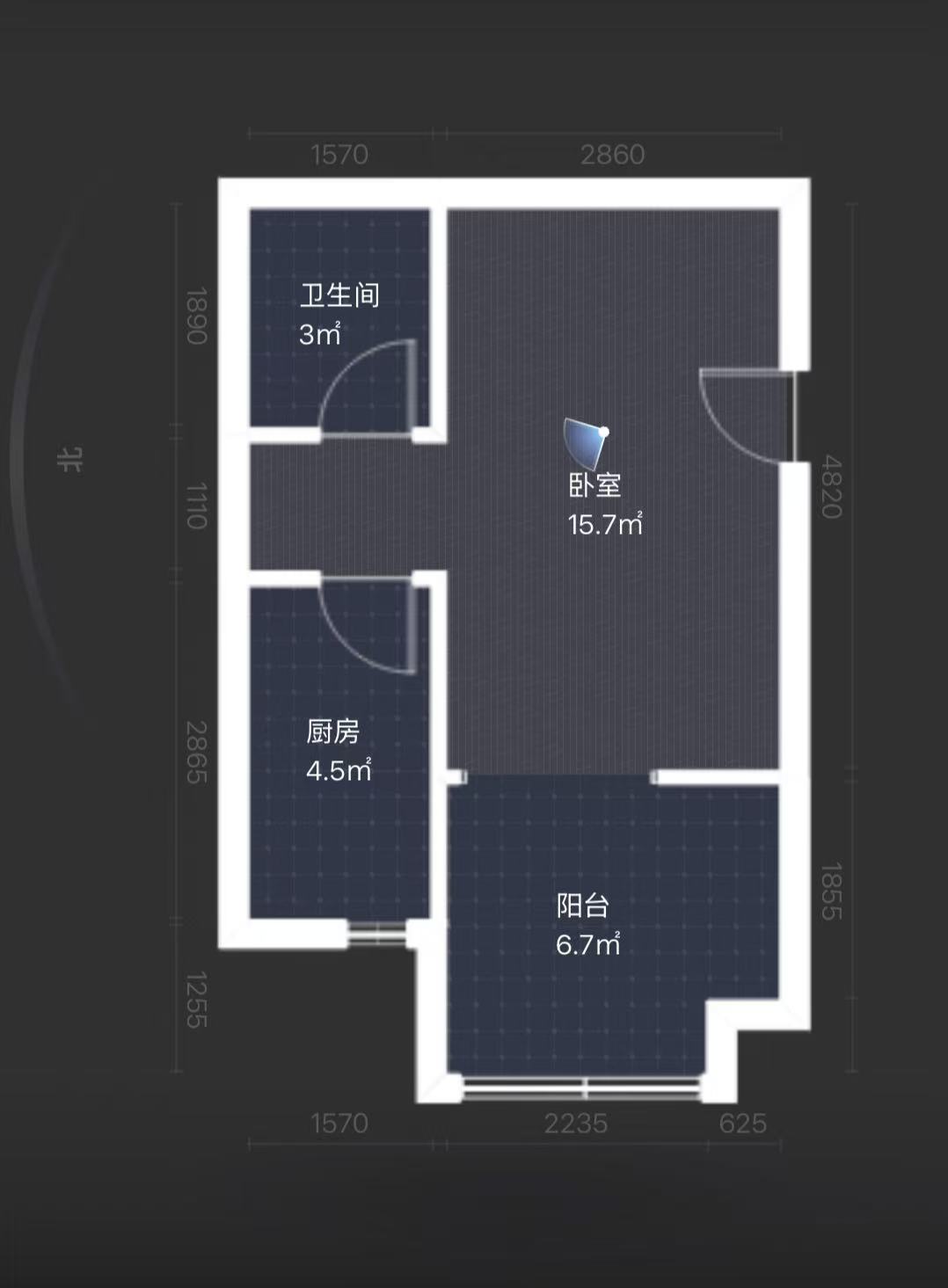 中建江湾壹号  1室1厅1卫   22.00万