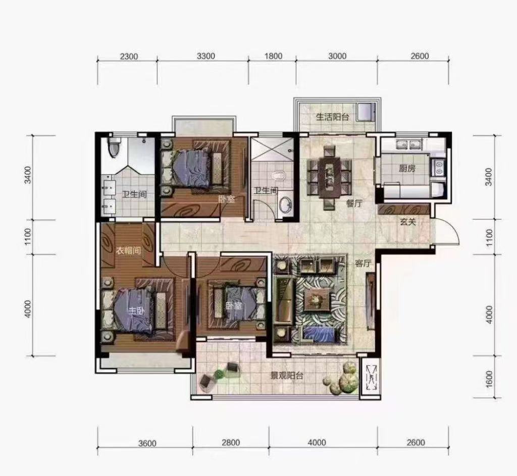 青龙湾(中央小镇) 3室2厅2卫 38.0万 青龙湾(中央小镇) 3室2厅2卫 38.0万室内图