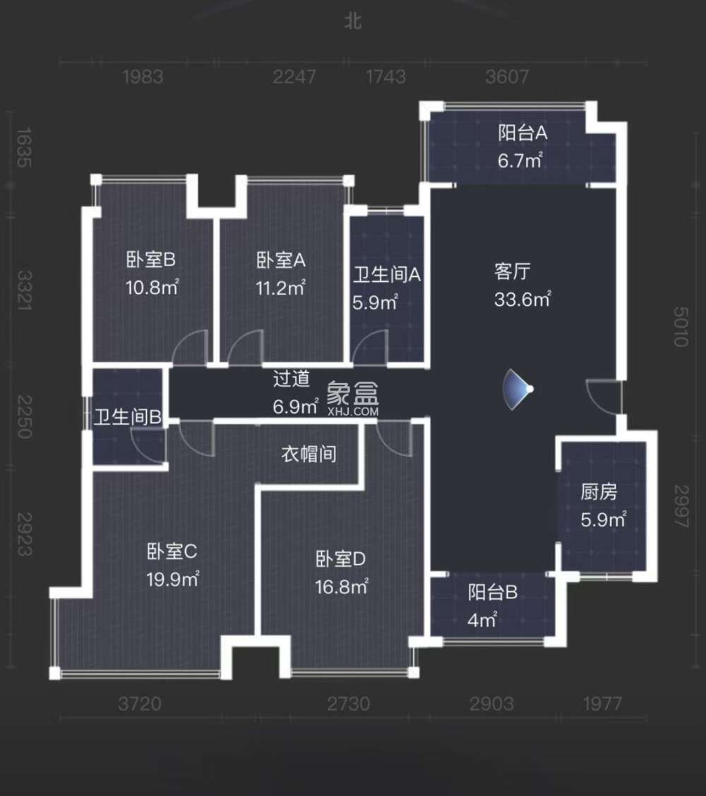 华晨神农湾  4室2厅2卫   114.80万