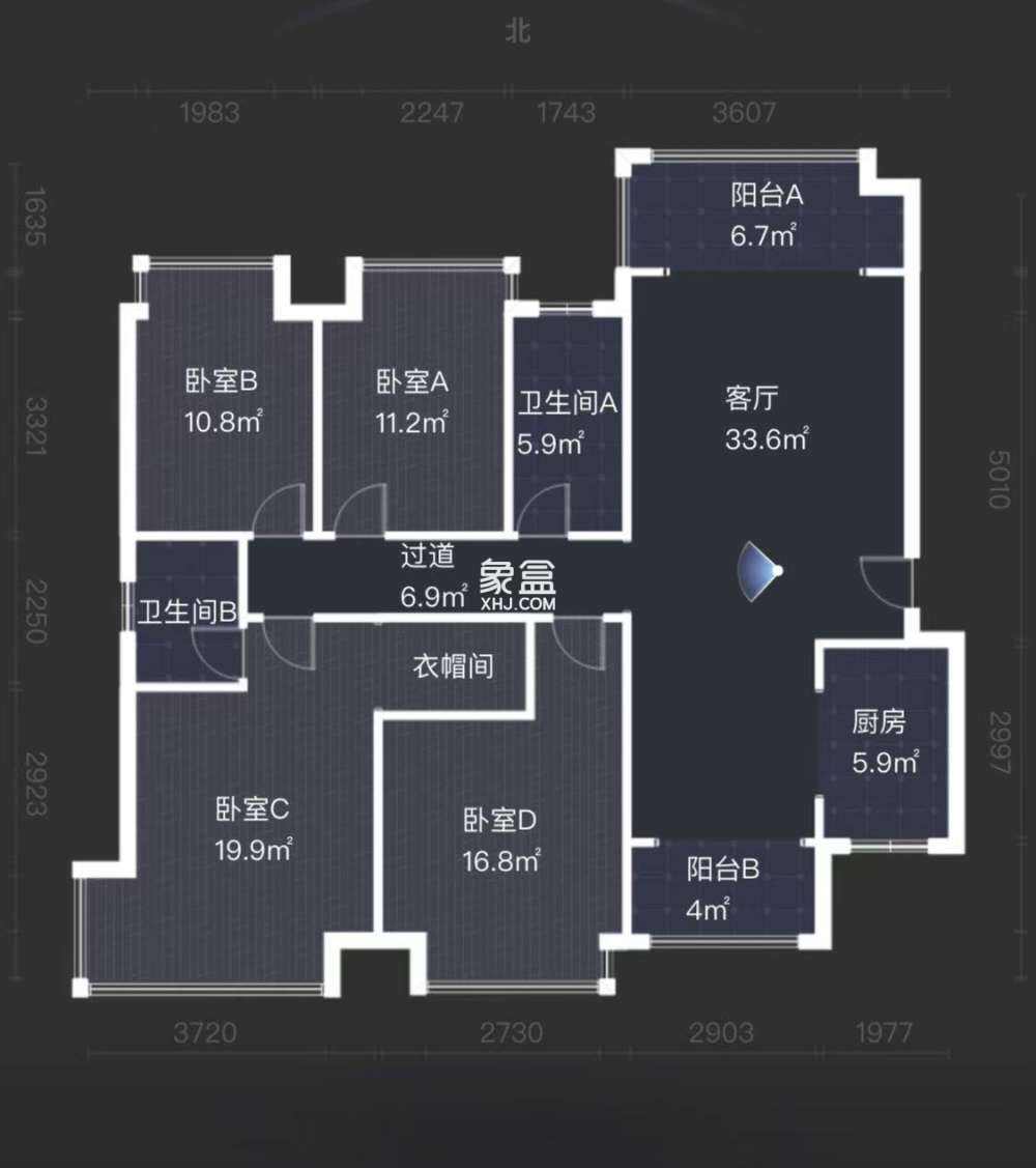 华晨神农湾  4室2厅2卫   114.80万