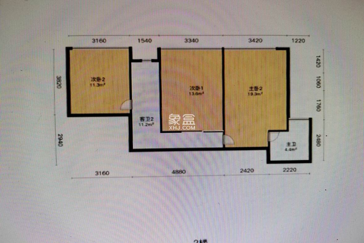 板塘社区铁西村 2室2厅1卫 10.0万 板塘社区铁西村 2室2厅1卫 10.0万户型图