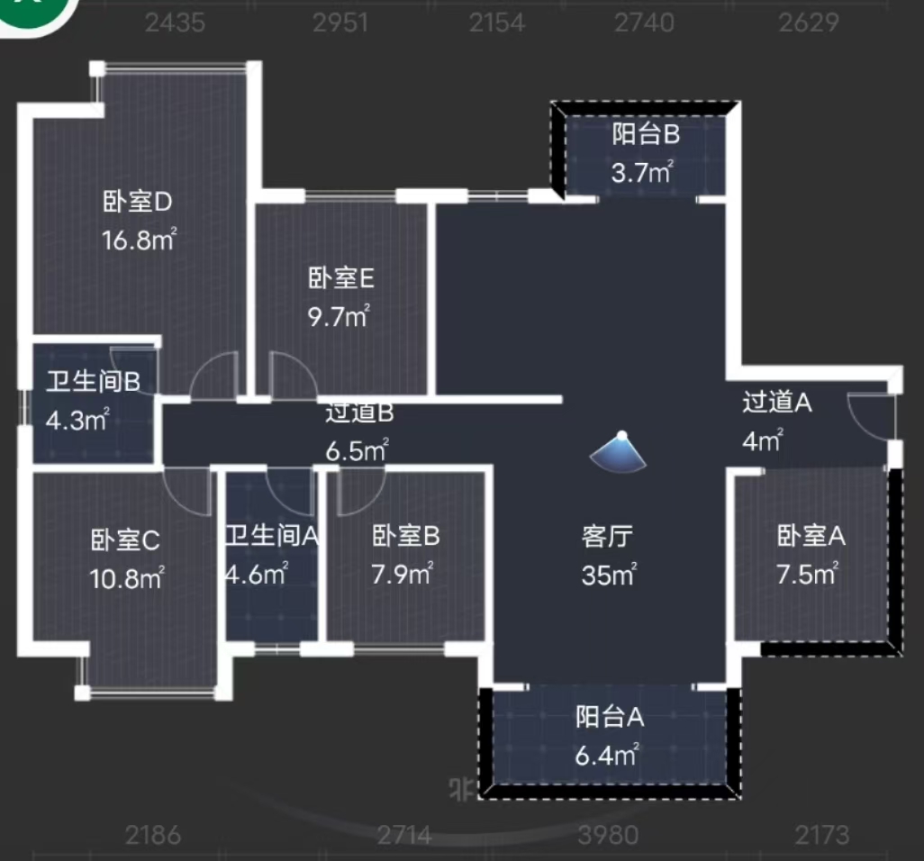 紫金华府  4室2厅2卫   62.80万