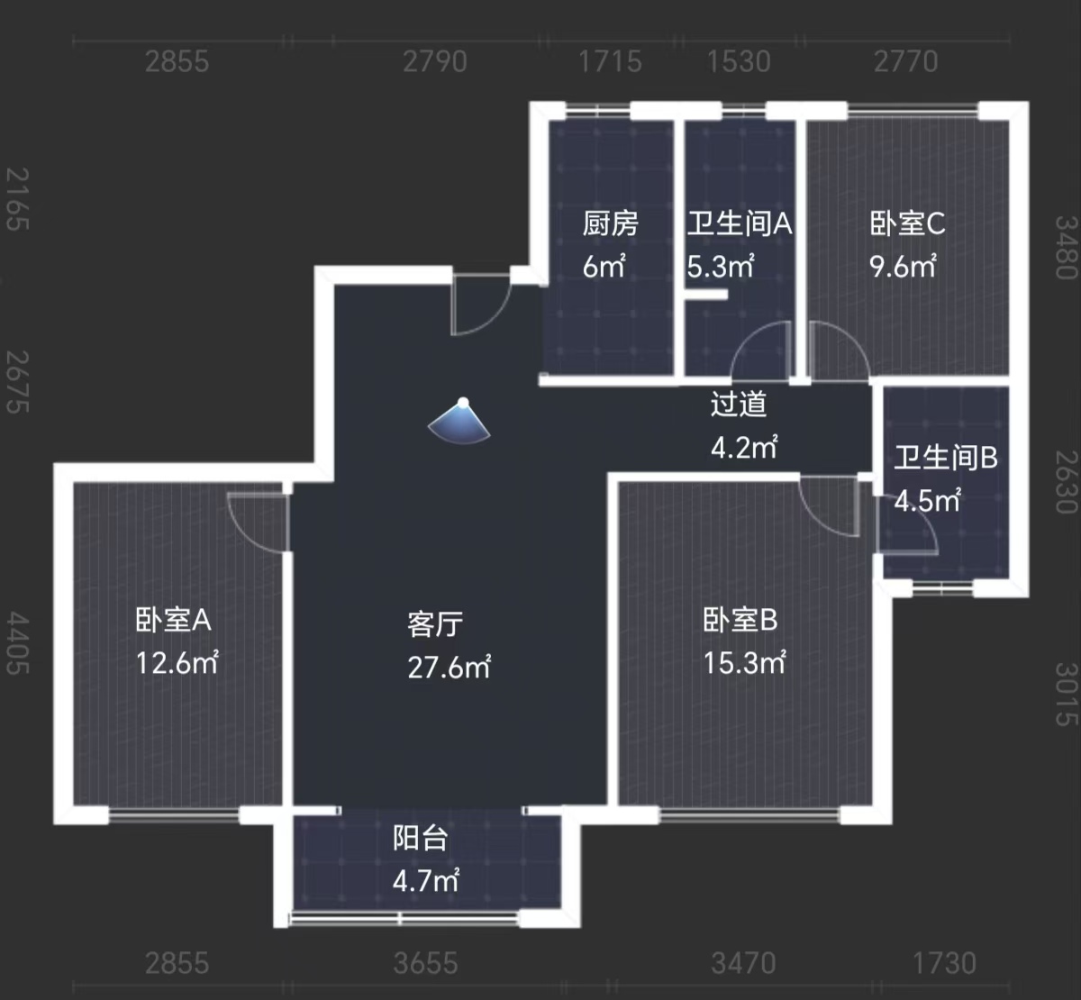 美丽潇湘  3室2厅2卫   59.80万
