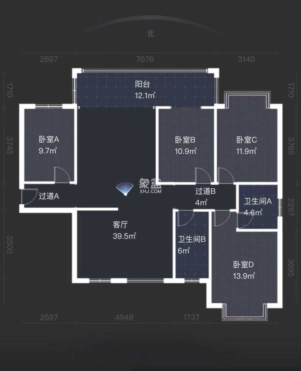 森林公馆  4室2厅2卫   83.00万