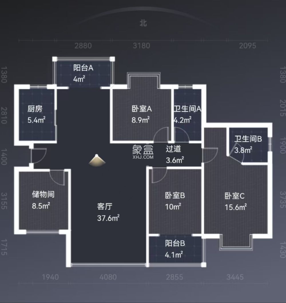 亿都时光  4室2厅2卫    96.0万