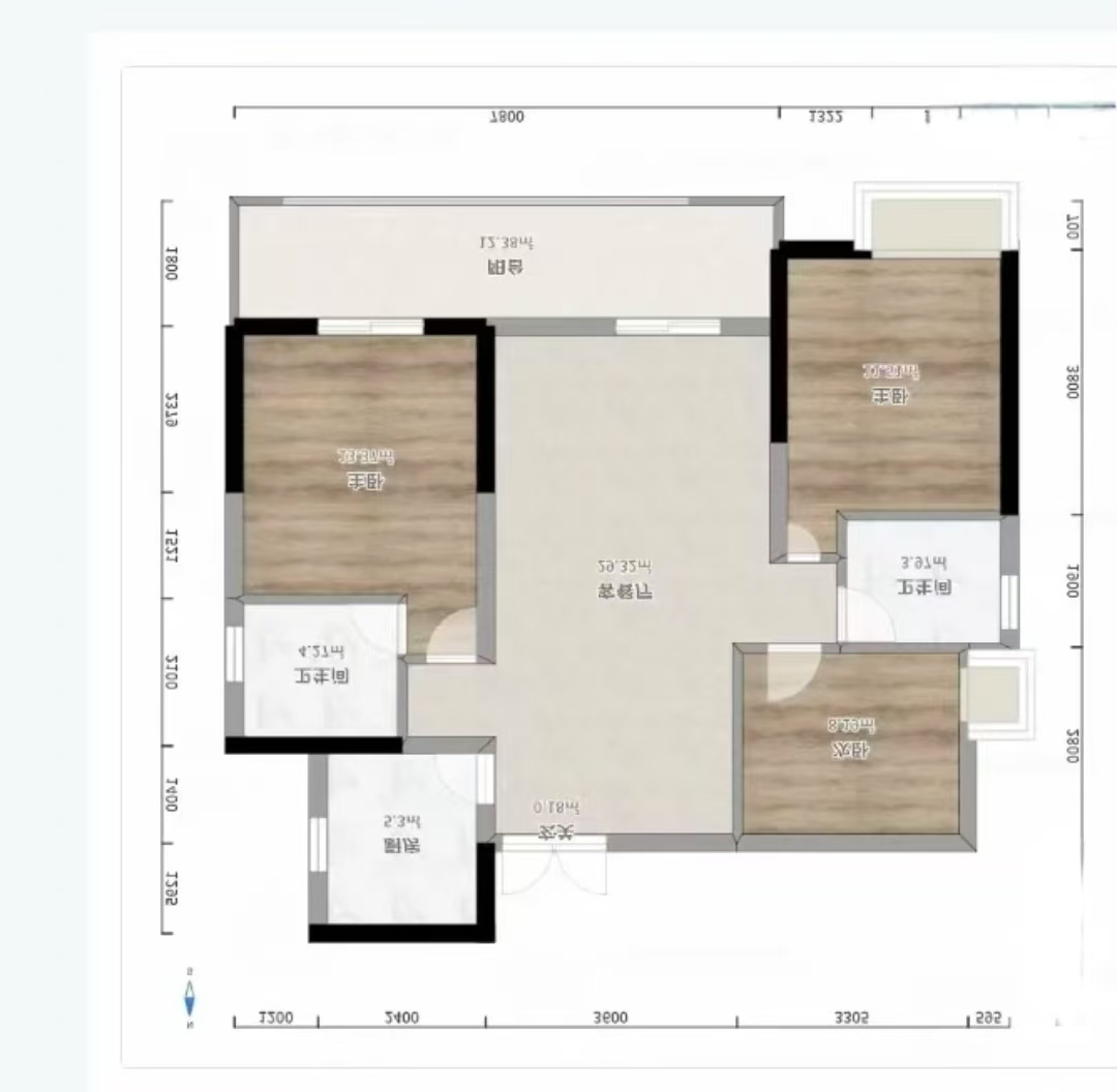 时代新城(翰林府) 3室2厅2卫 36.8万 时代新城(翰林府) 3室2厅2卫 36.8万室内图