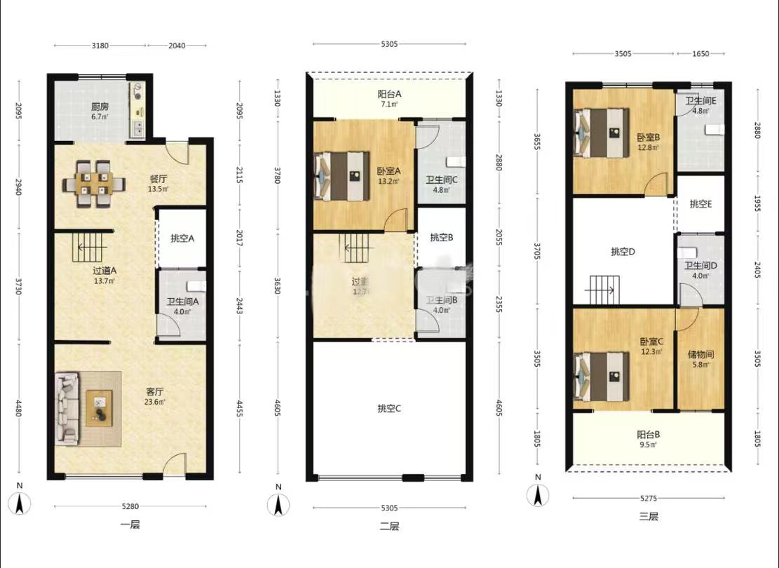 山水洲城华晨第一城 5室2厅4卫 167.0万 山水洲城华晨第一城 5室2厅4卫 167.0万室内图