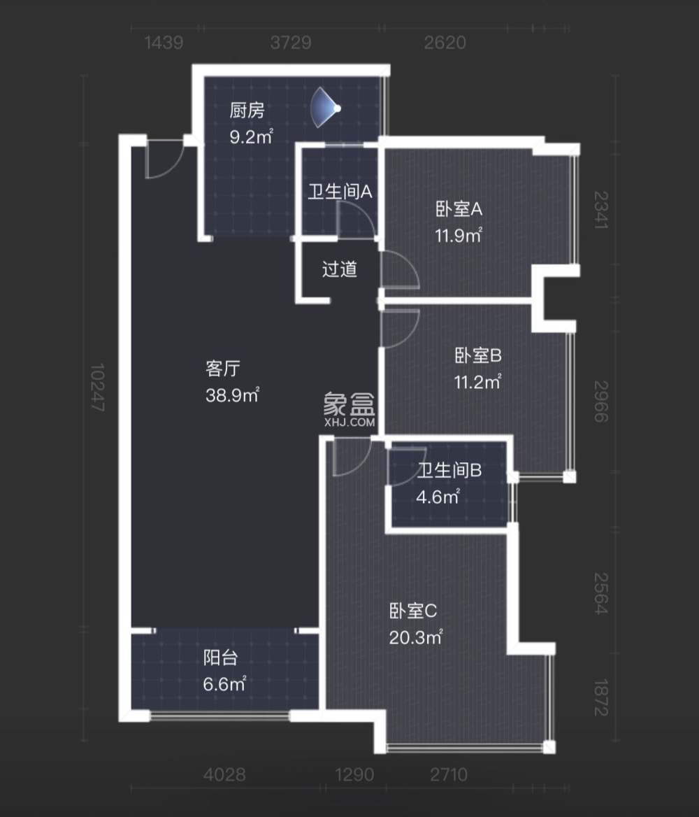 华晨神农湾  3室2厅2卫   81.00万