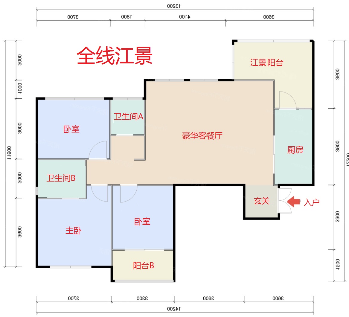 海创明珠壹号 3室1厅1卫 78.0万 海创明珠壹号 3室1厅1卫 78.0万室内图