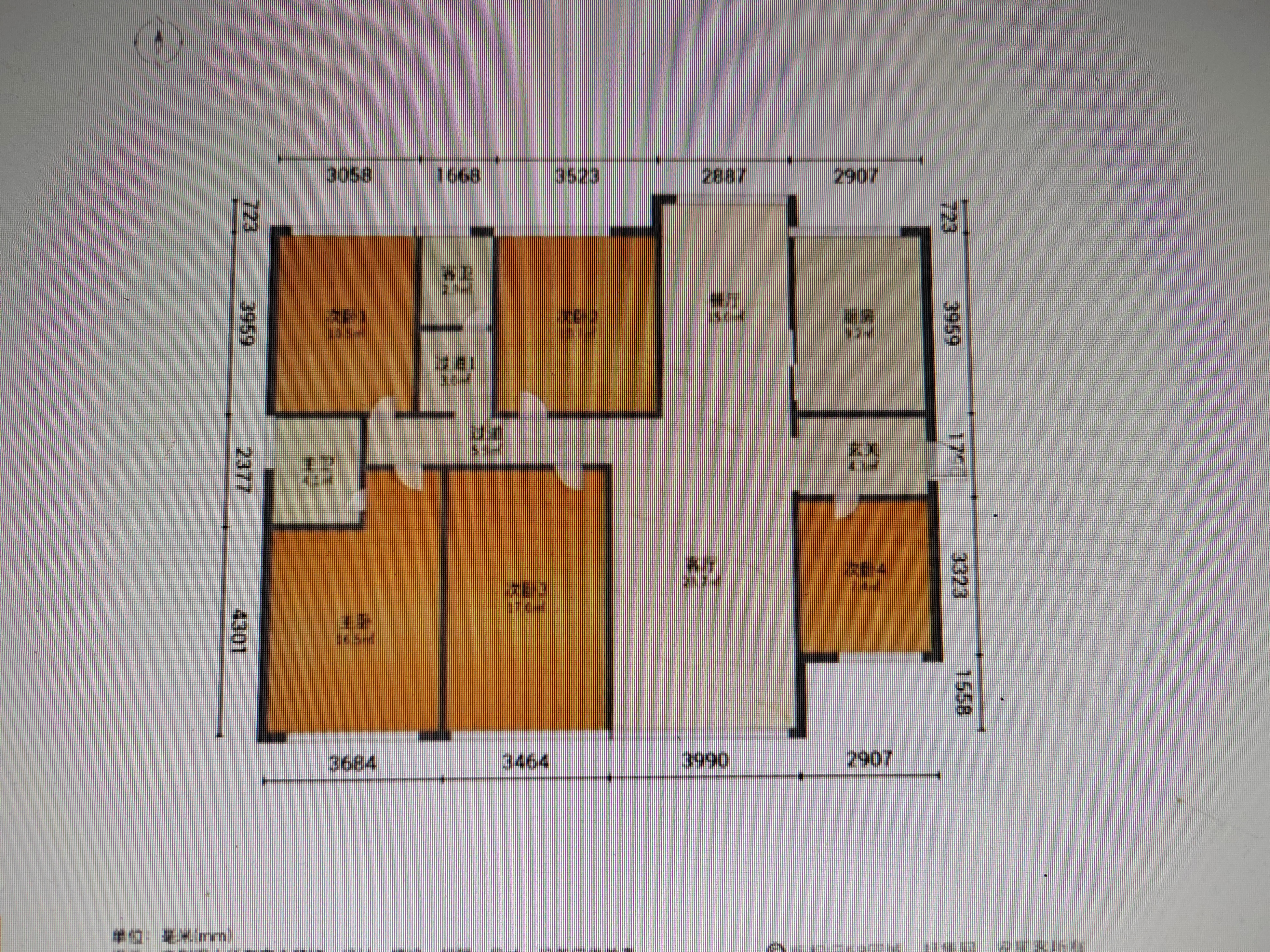 翰林居 9室3厅4卫 4800.0元/月 翰林居 9室3厅4卫 4800.0元/月户型图