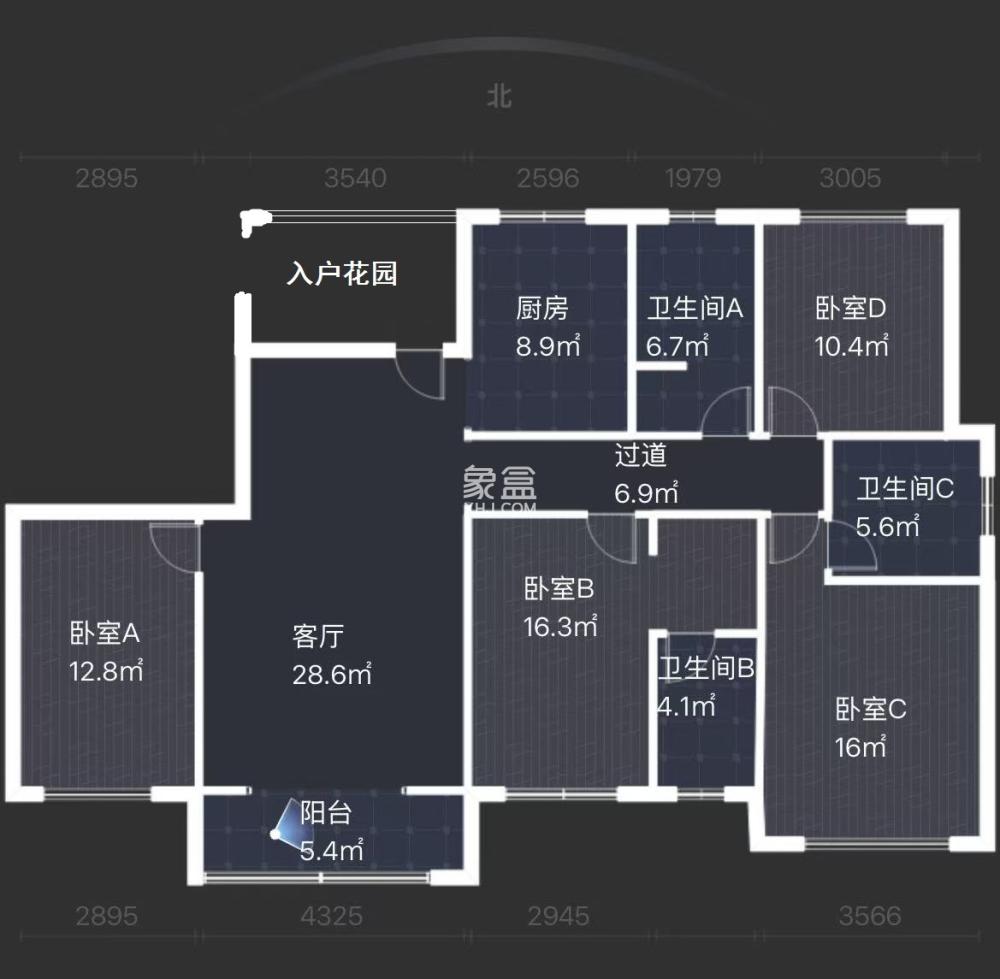 美丽潇湘  4室2厅2卫   85.00万