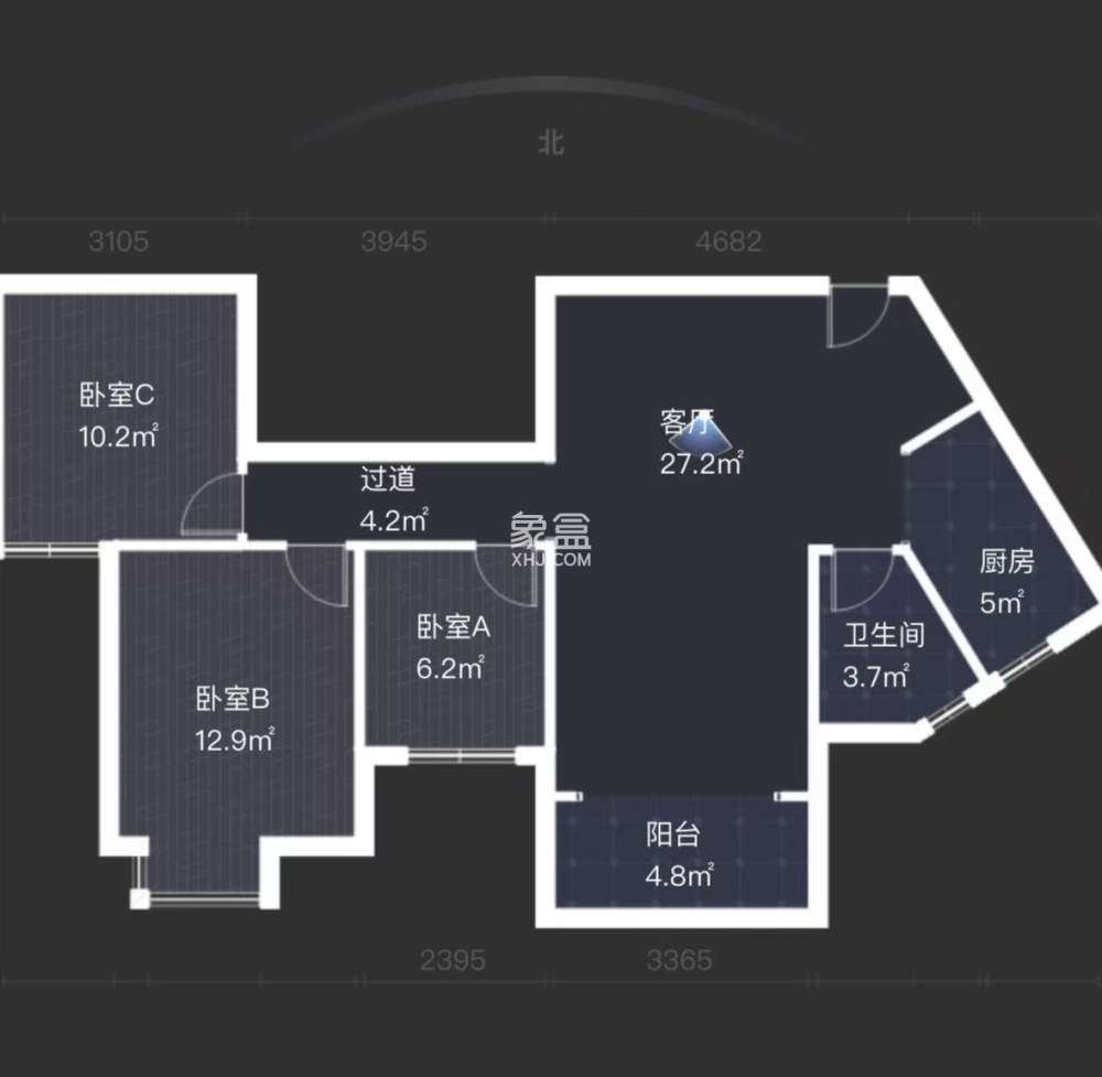 紫金华府  3室2厅2卫   45.30万