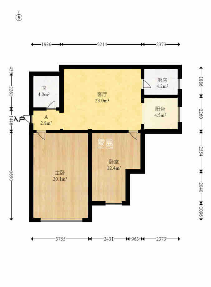 人民银行宿舍(蔡锷中路) 3室2厅2卫 3000.0元/月 人民银行宿舍(蔡锷中路) 3室2厅2卫 3000.0元/月户型图
