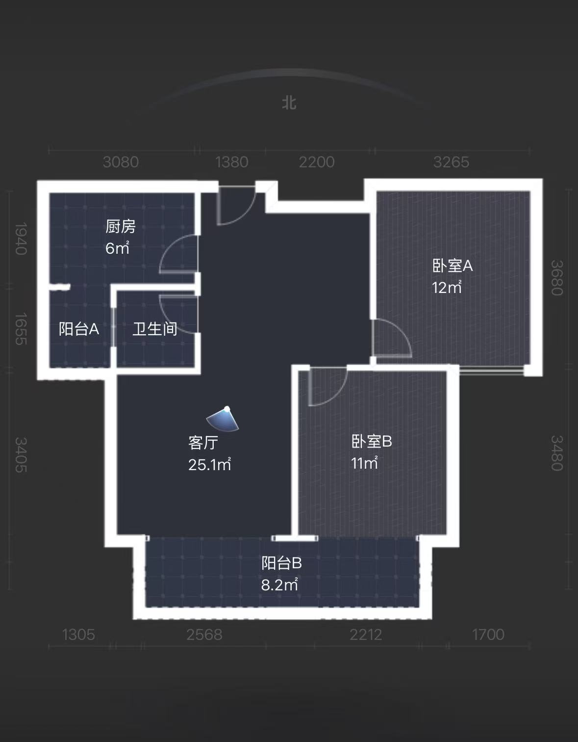 山水印象  2室2厅1卫   42.80万