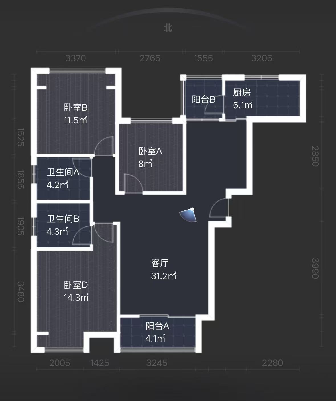 春藤小镇  3室2厅2卫   83.80万