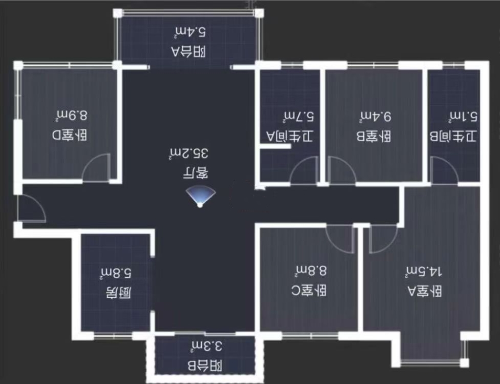 中建江湾壹号  4室2厅2卫   90.00万