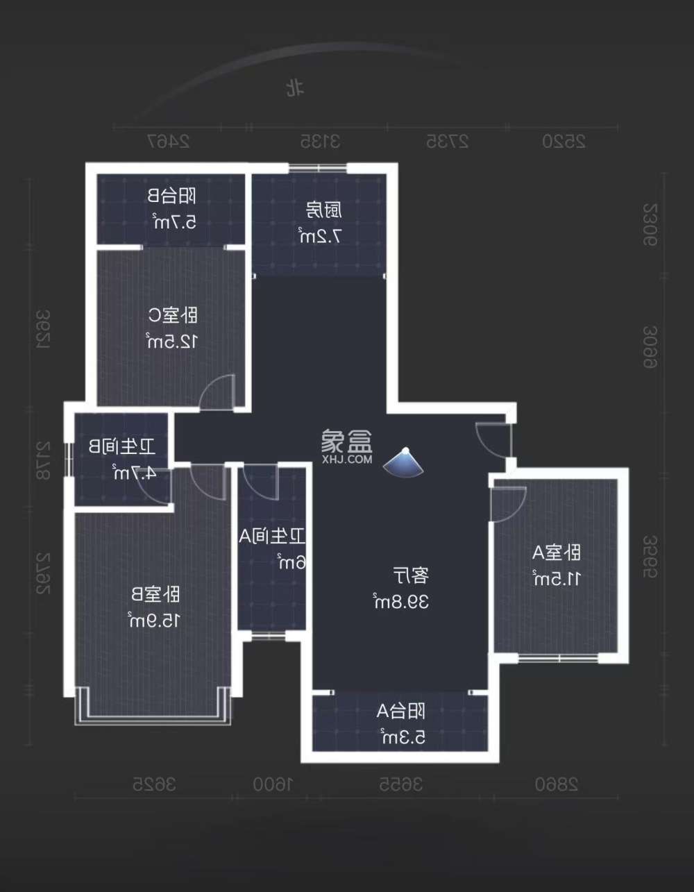 株洲锦绣江山  3室2厅2卫   79.80万