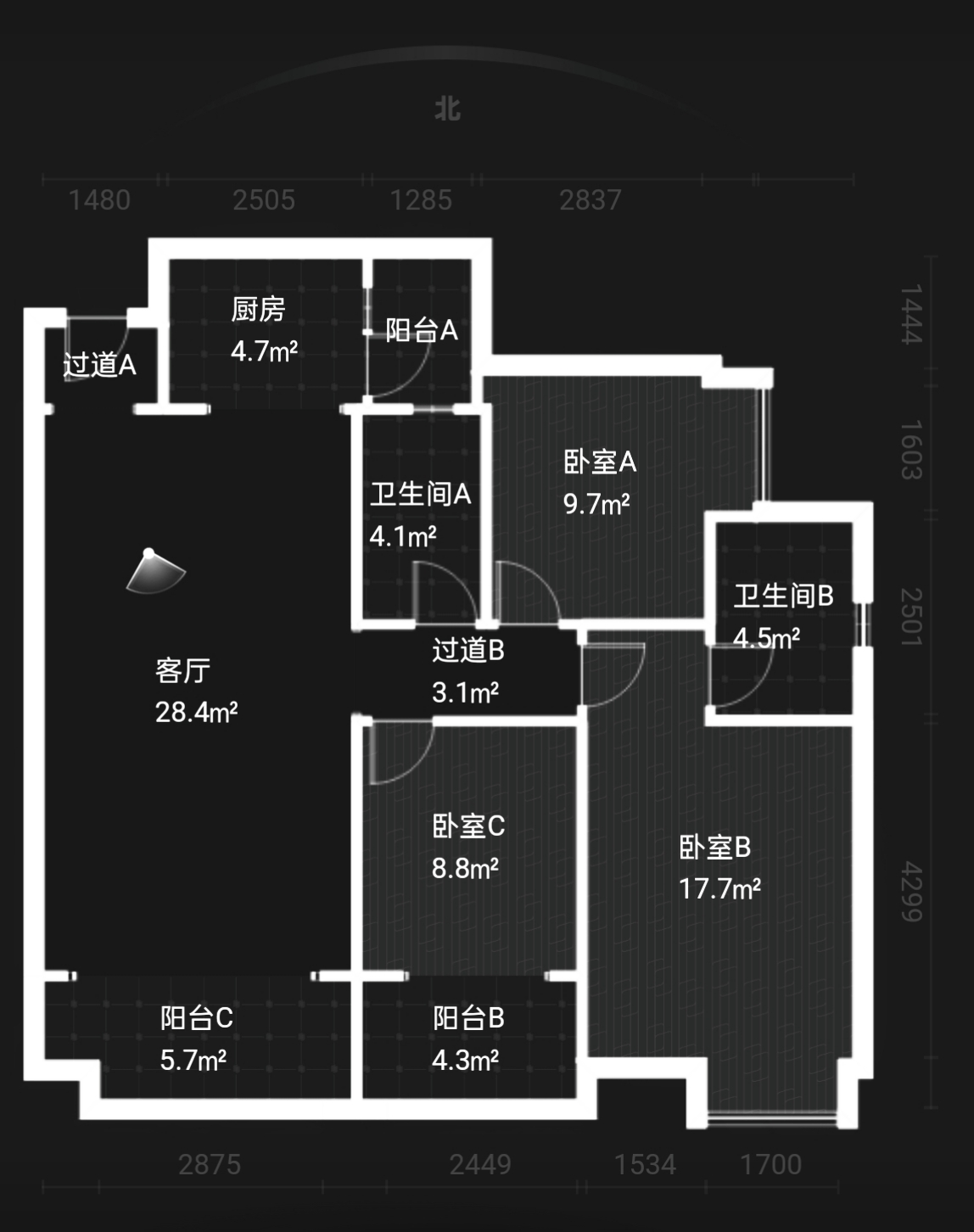 奥园广场  3室2厅2卫    71.8万 奥园广场  3室2厅2卫    71.8万室内图