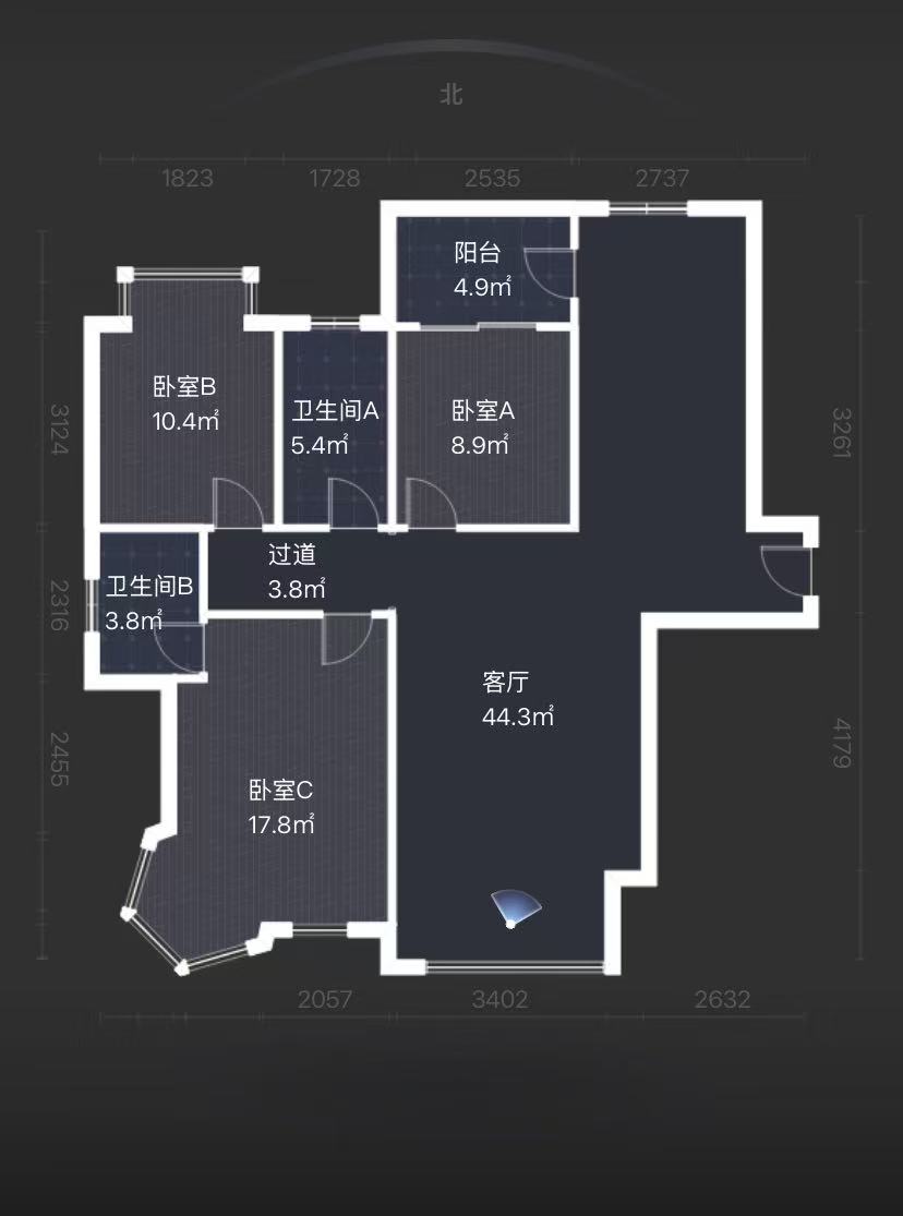 东鼎紫园 3室2厅2卫 63.8万 东鼎紫园 3室2厅2卫 63.8万室内图