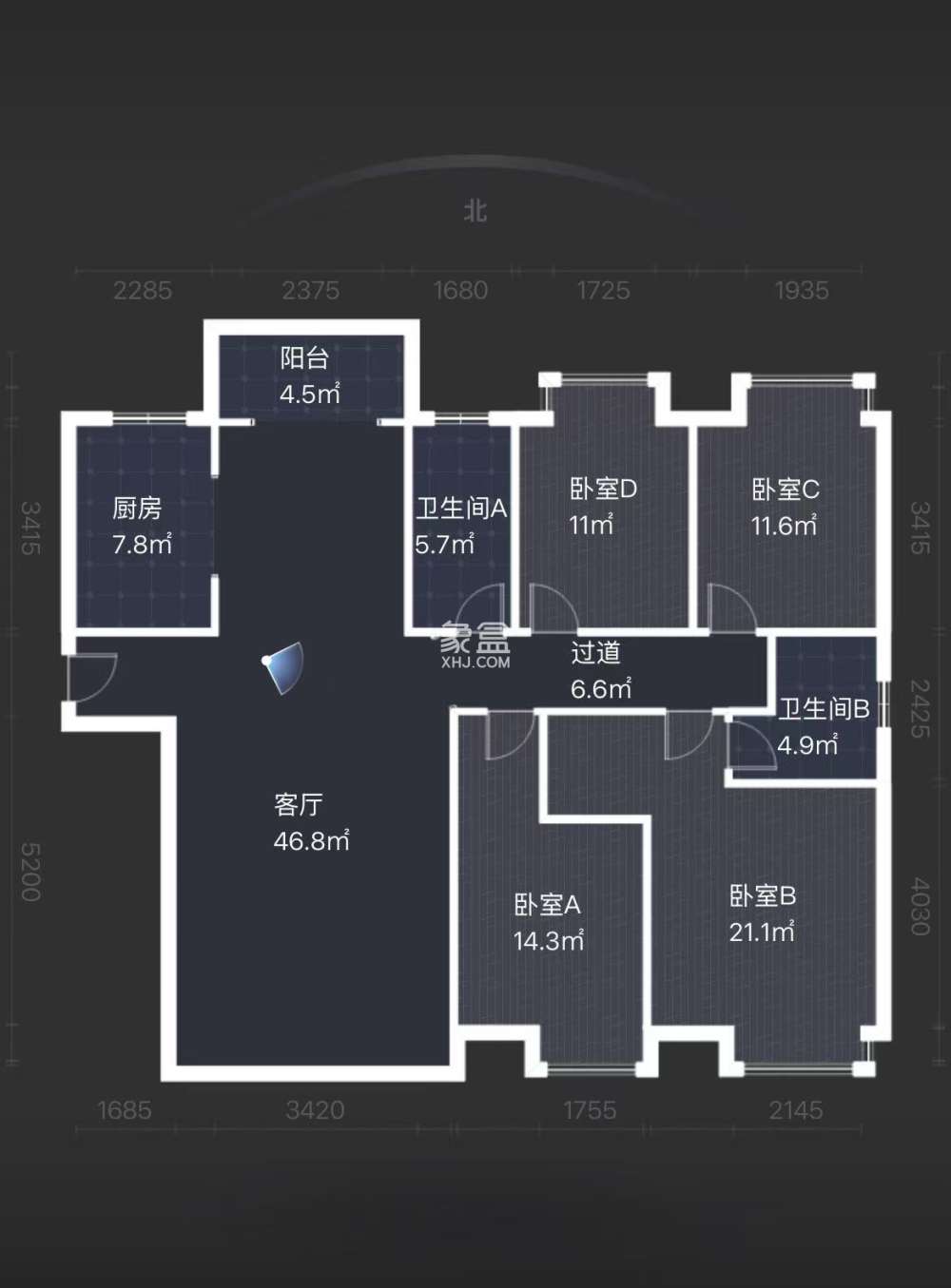 金水湾二期  4室2厅2卫    85.9万
