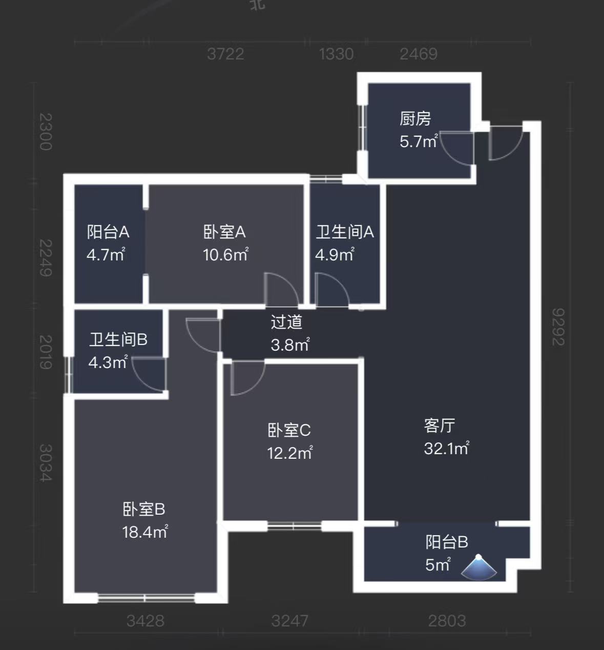 金路小区（杨柳村罗家冲）  3室2厅1卫   45.80万