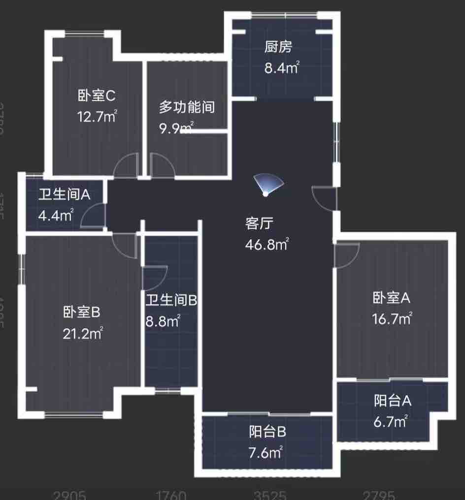 佳兆业金域天下一期 4室2厅2卫 70.8万 佳兆业金域天下一期 4室2厅2卫 70.8万室内图