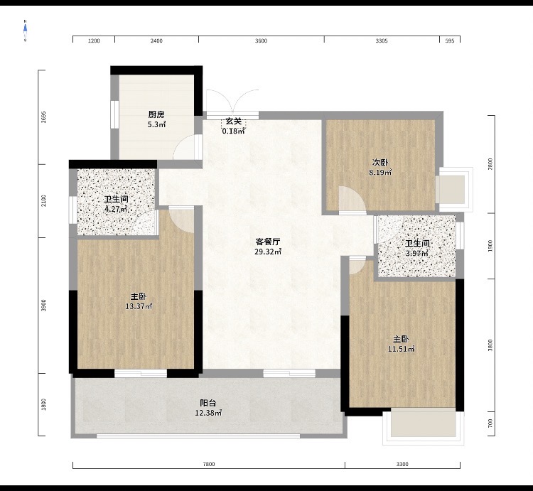 时代新城(翰林府) 3室2厅2卫 40.8万 时代新城(翰林府) 3室2厅2卫 40.8万室内图