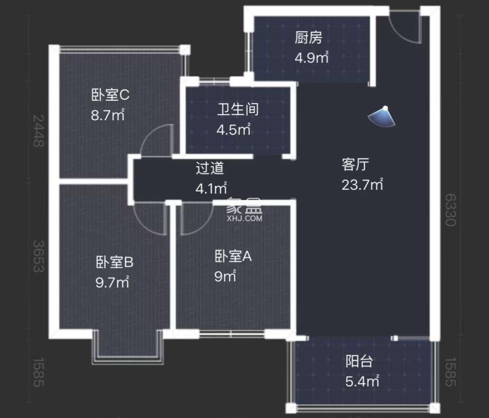 春藤小镇  3室2厅1卫    71.5万