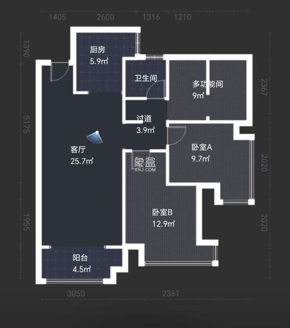 金轮津桥华府  3室2厅1卫   51.00万