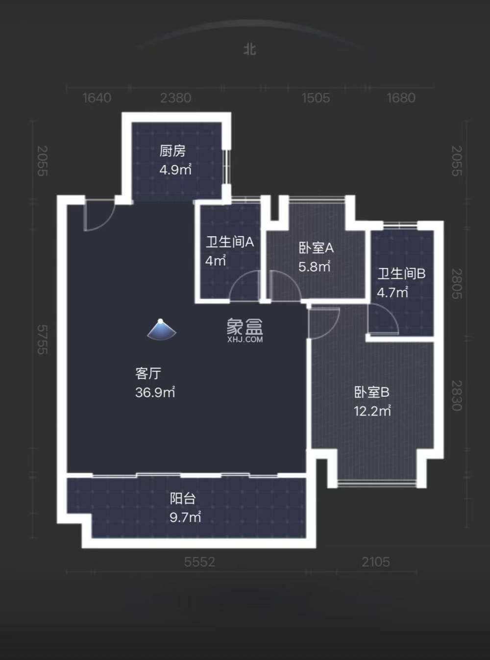 中海学府里  3室2厅2卫   56.80万