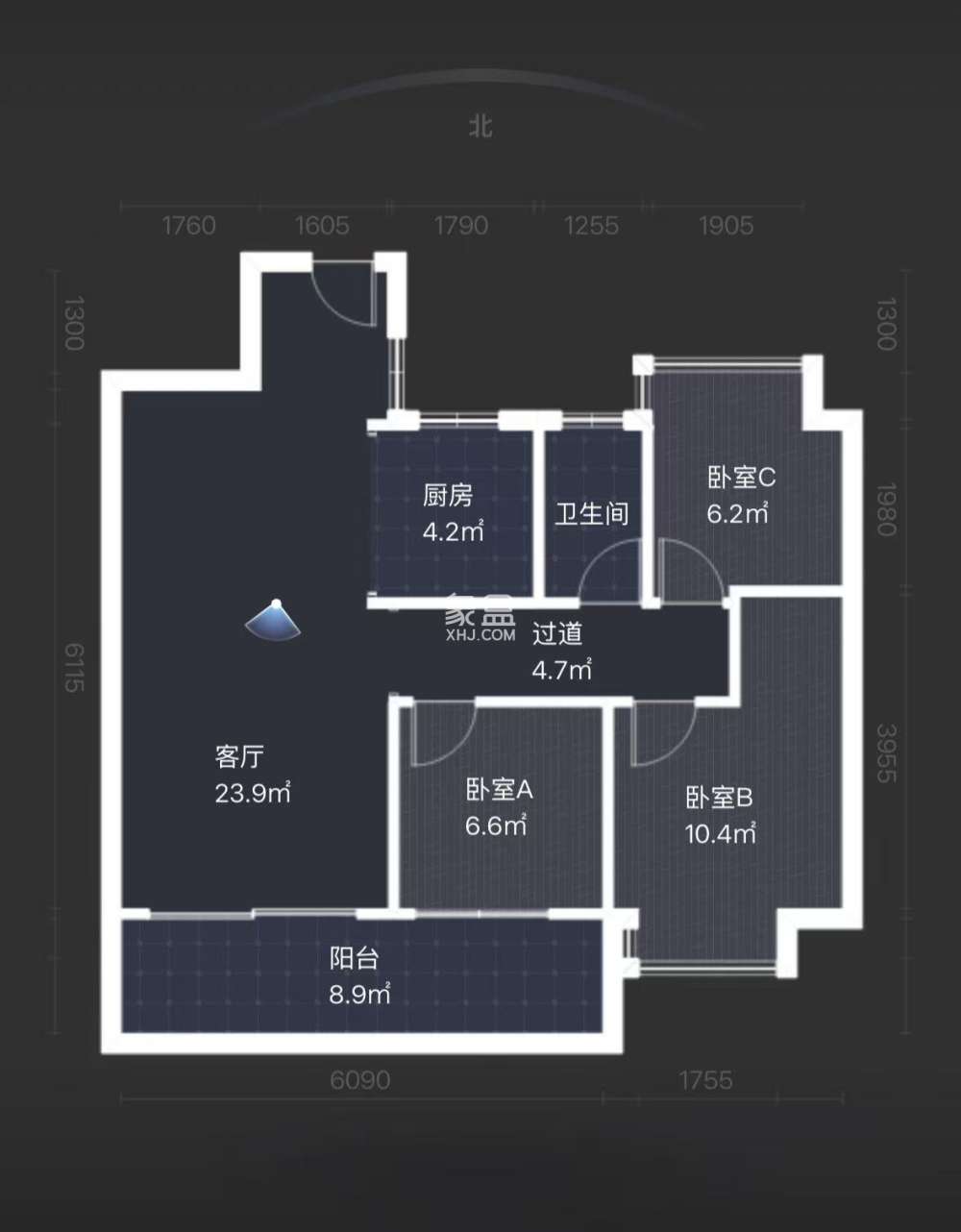高科壹号领域  3室2厅1卫    42.5万