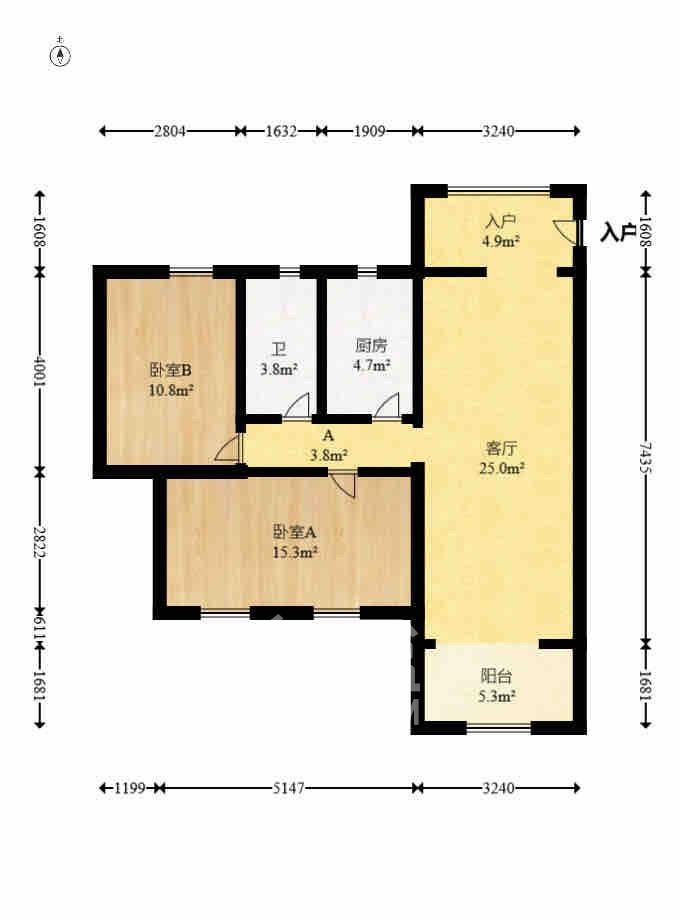 高鑫麓城 3室2厅1卫 2600.0元/月 高鑫麓城 3室2厅1卫 2600.0元/月室内图