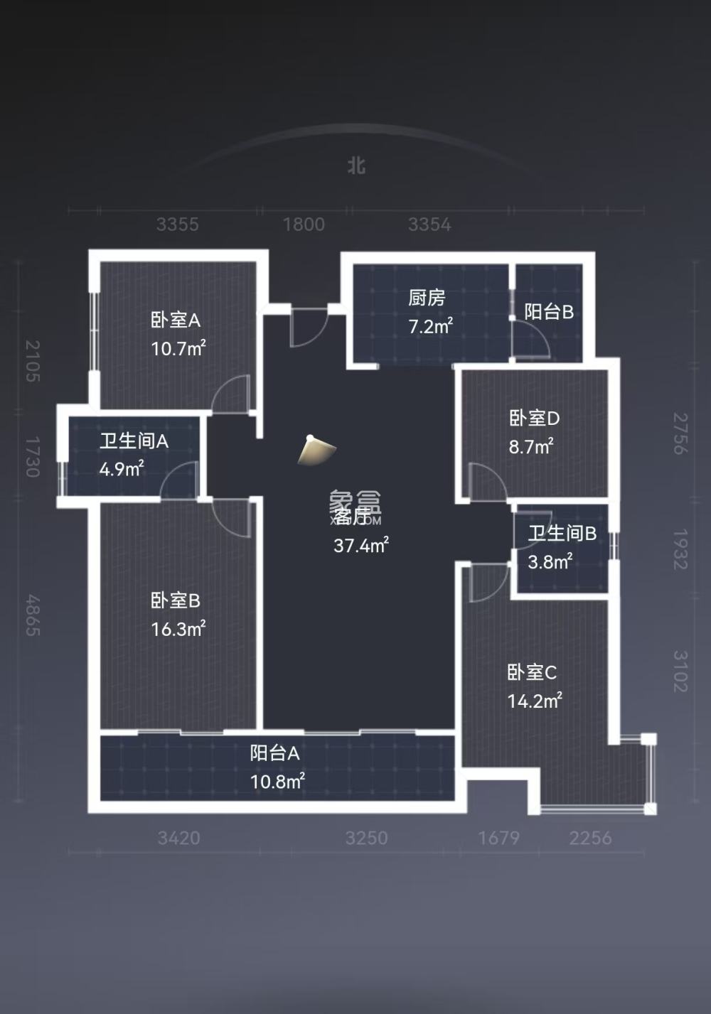 中建江湾壹号  4室2厅2卫    98.0万
