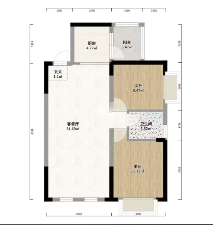 型格建宁翰府  2室2厅1卫   52.00万