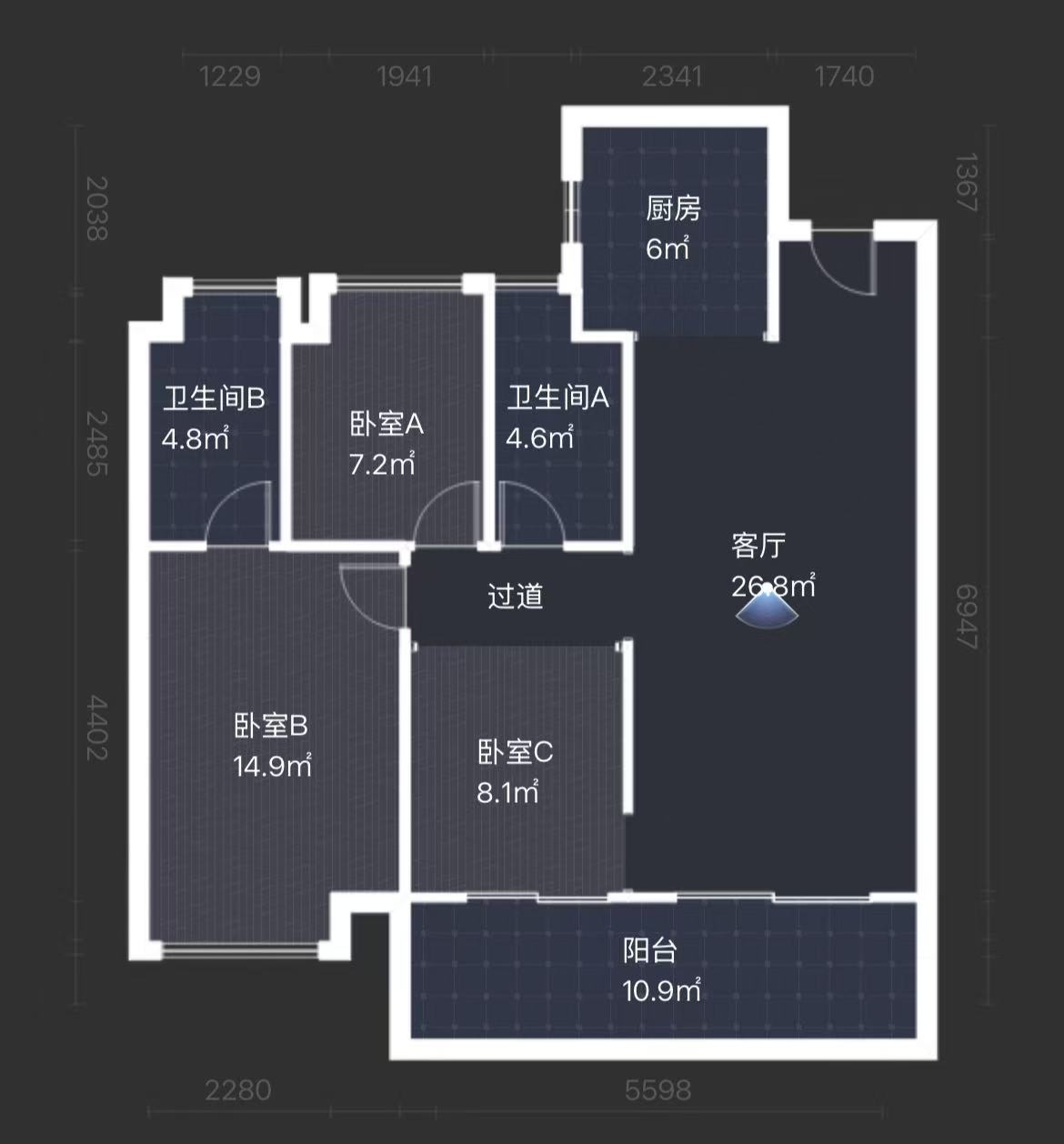 建发央著 3室2厅2卫 69.0万 建发央著 3室2厅2卫 69.0万室内图