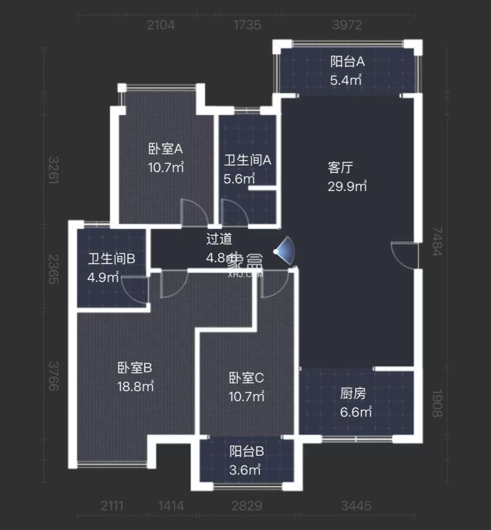 华晨神农湾  3室2厅2卫   100.00万