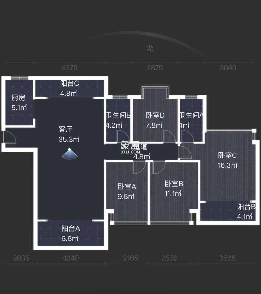 香江豪苑  4室2厅2卫   67.80万