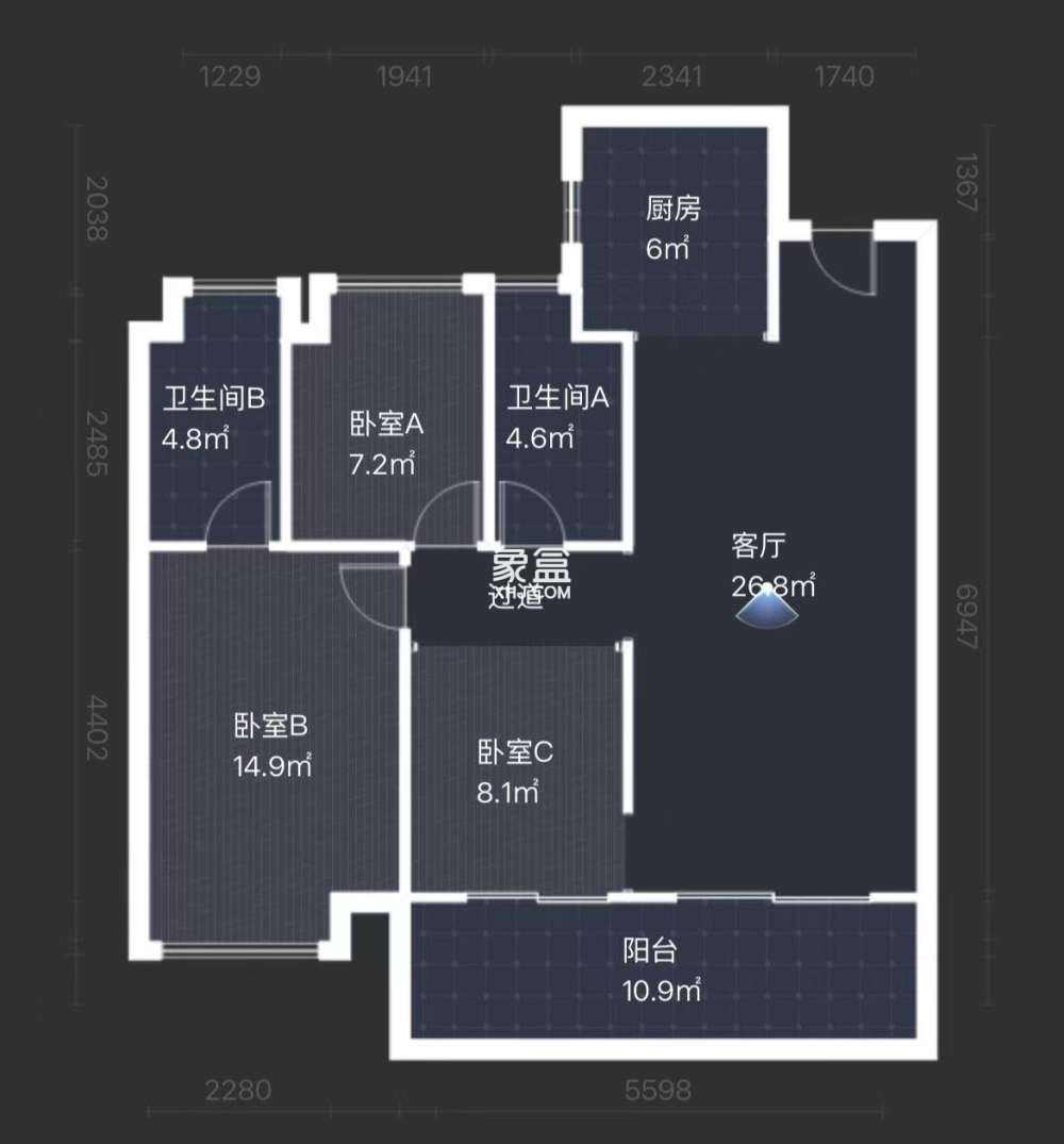 建发央著  3室2厅2卫   67.80万