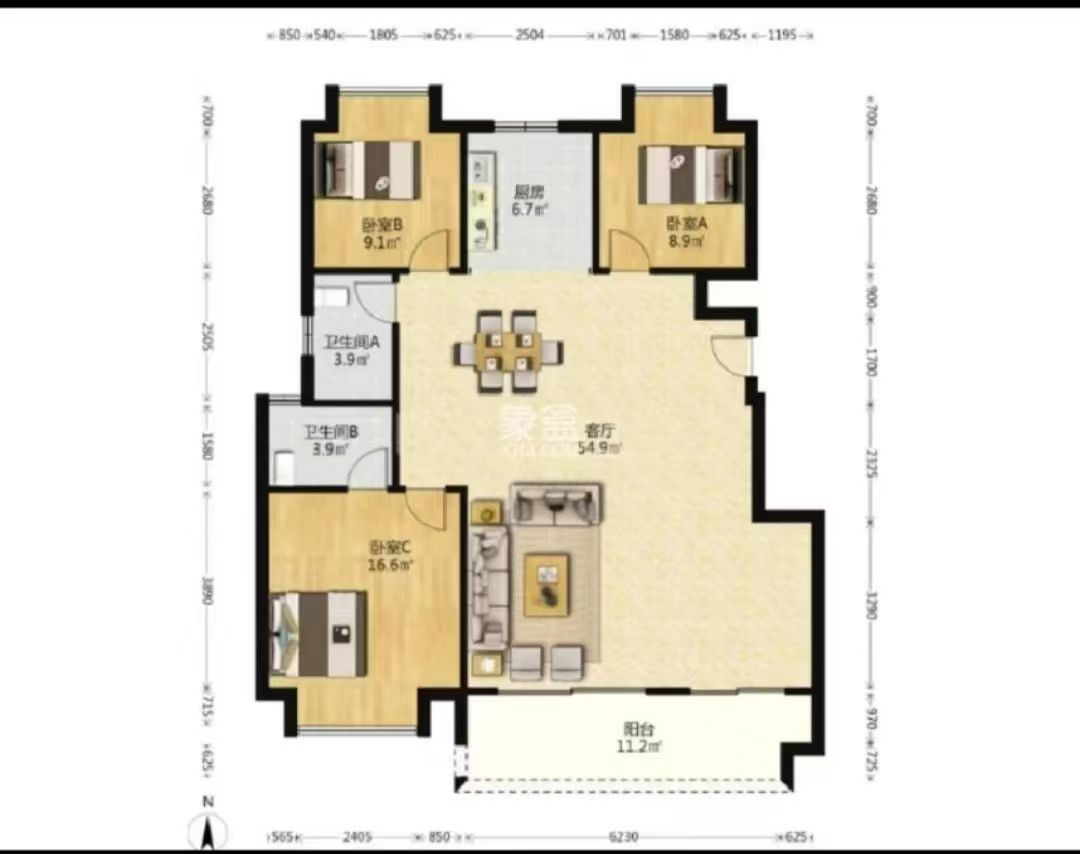 中海誉园  4室2厅2卫    91.8万 中海誉园  4室2厅2卫    91.8万