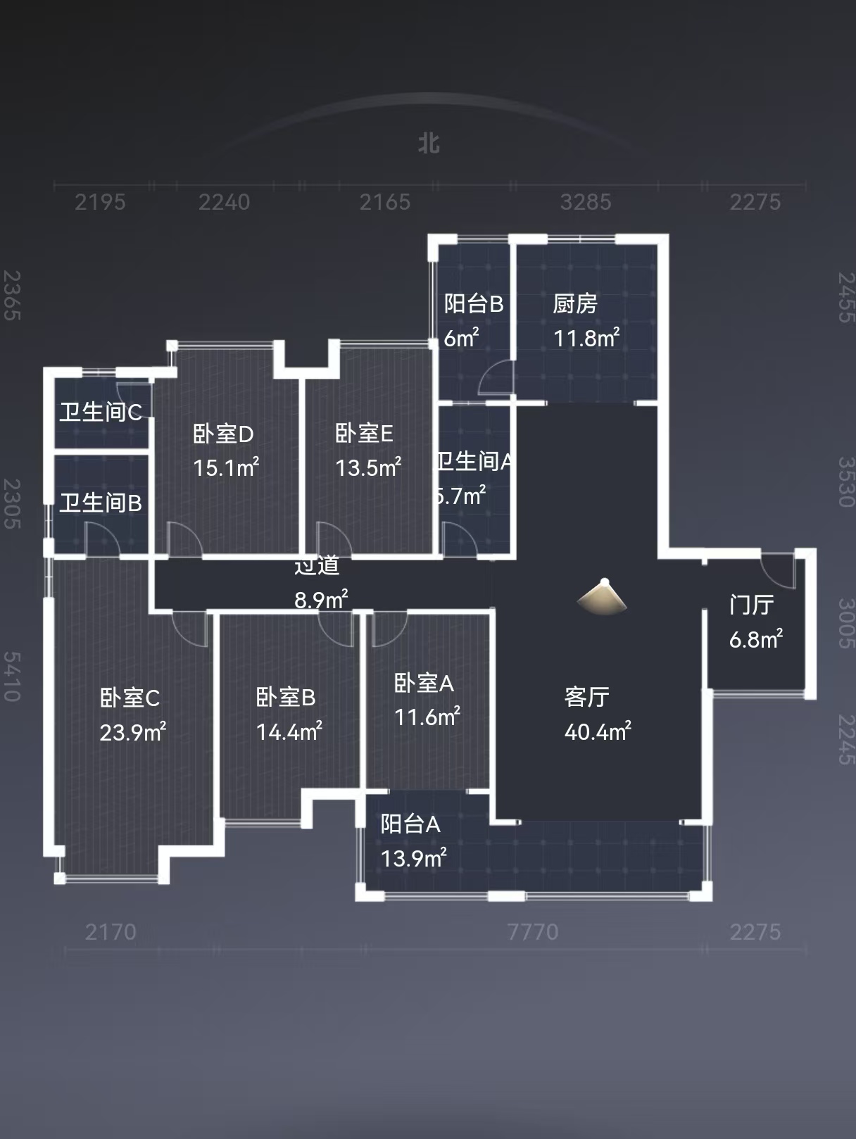金水湾  5室3厅2卫    122.0万