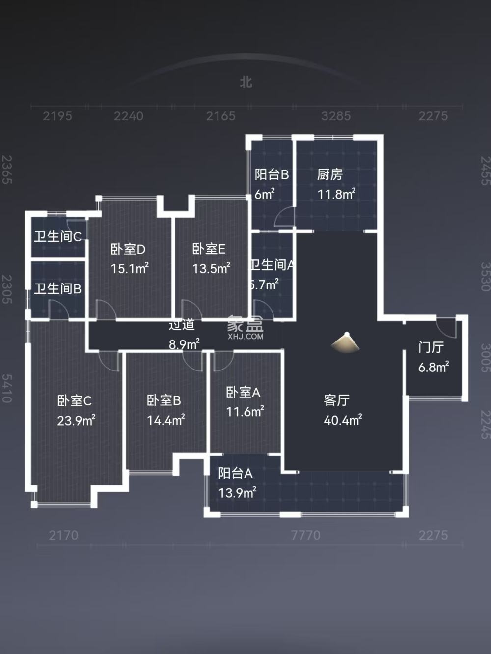 金水湾  5室3厅2卫    122.0万