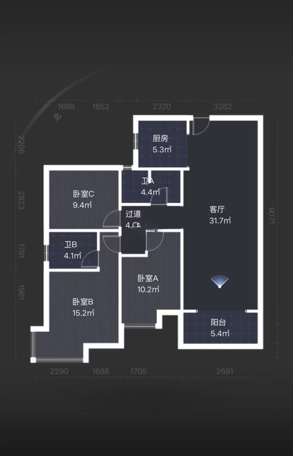 提香蓝岸  3室2厅2卫   67.00万