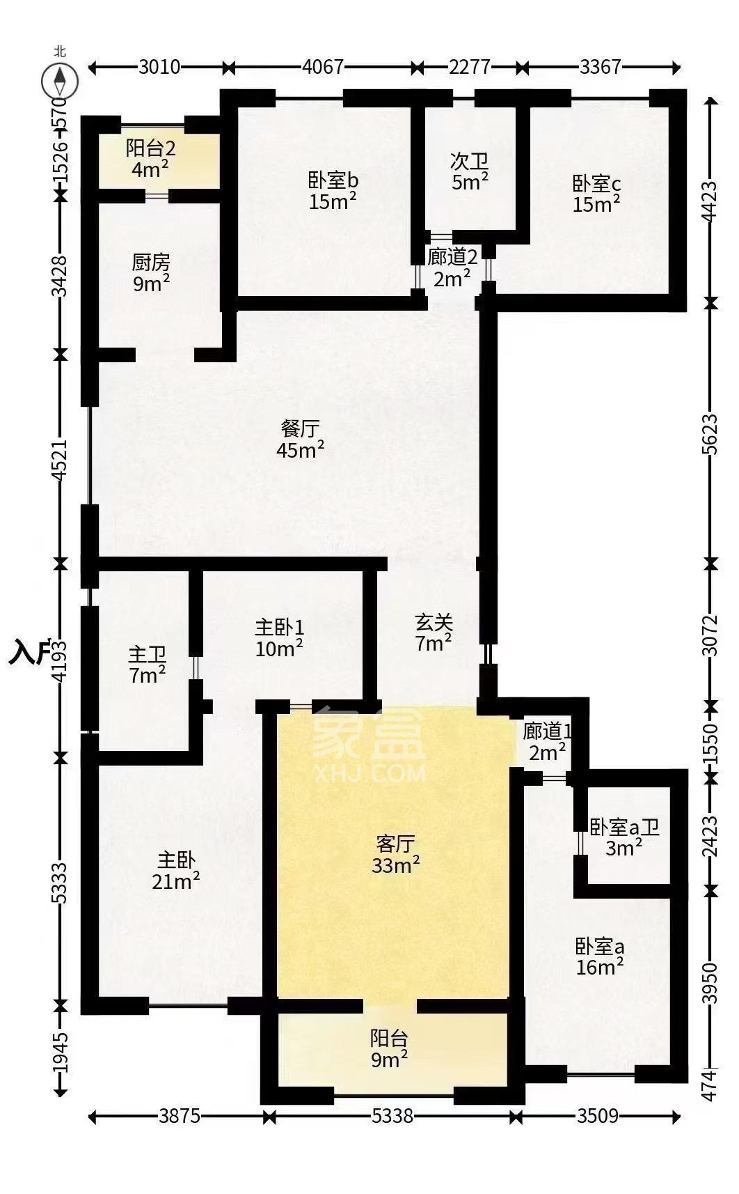 和润园三期  2室2厅1卫   2300.00元/月
