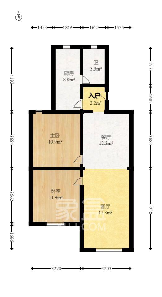 向韶村 2室2厅1卫 1800.0元/月 向韶村 2室2厅1卫 1800.0元/月室内图
