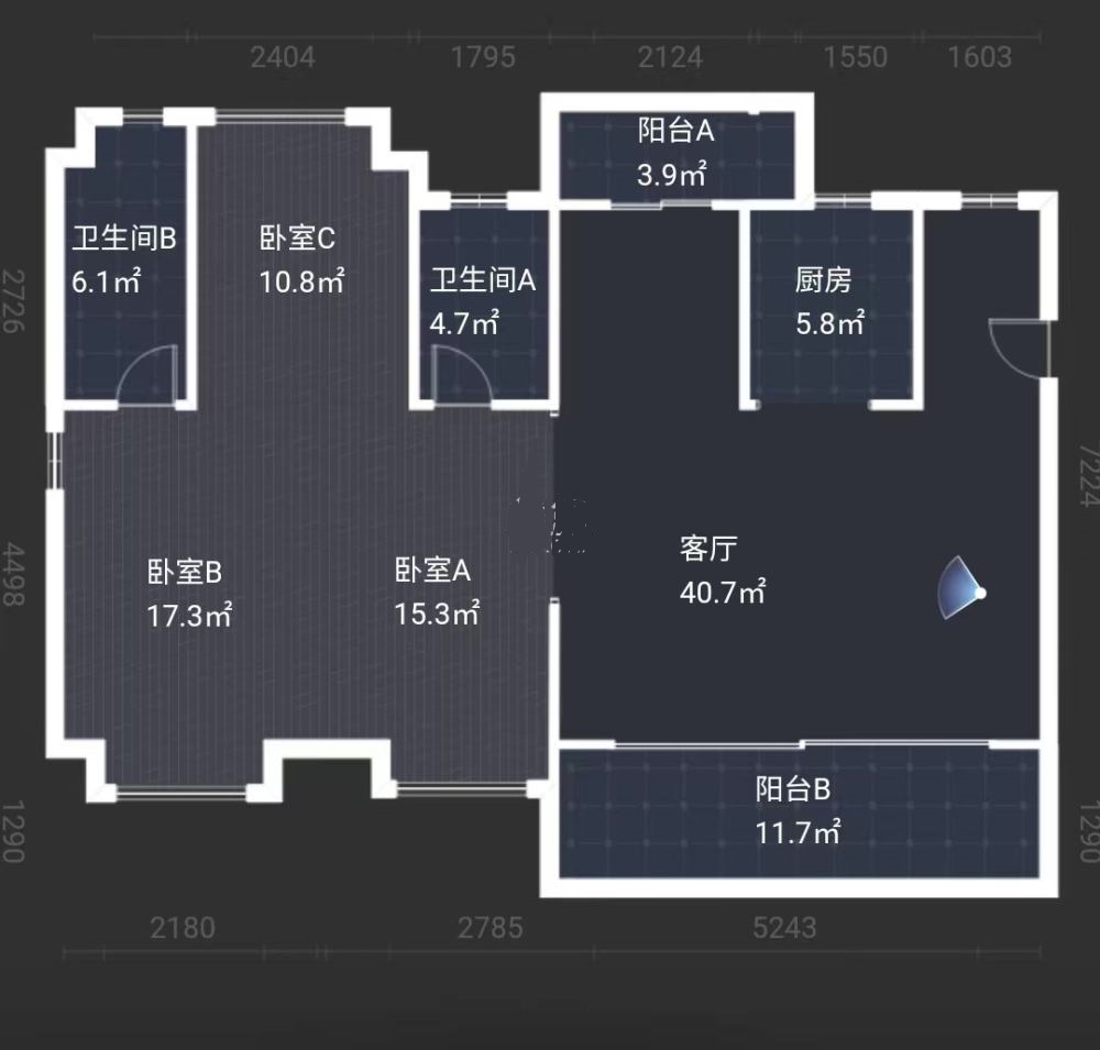 建发央著  4室2厅2卫   115.00万室内图1