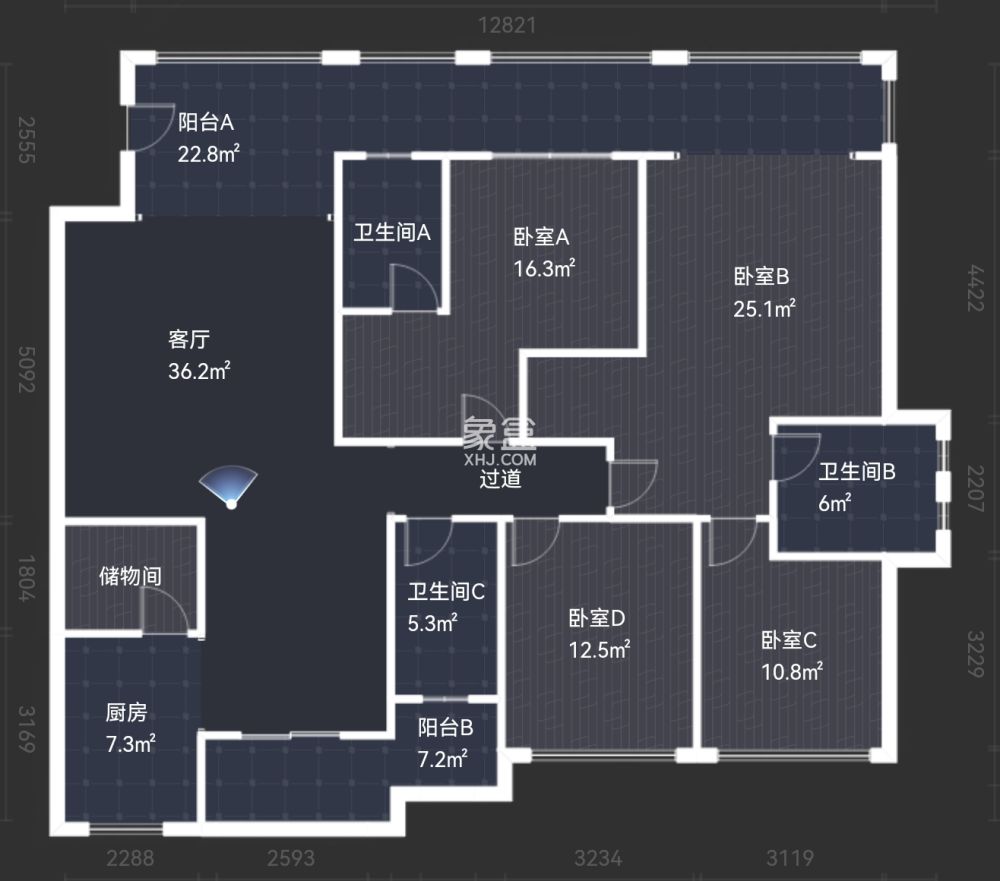 海创明珠壹号  5室2厅1卫    108.0万