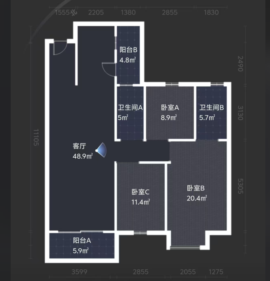 磐龙生态社区 3室2厅2卫 35.0万 磐龙生态社区 3室2厅2卫 35.0万室内图