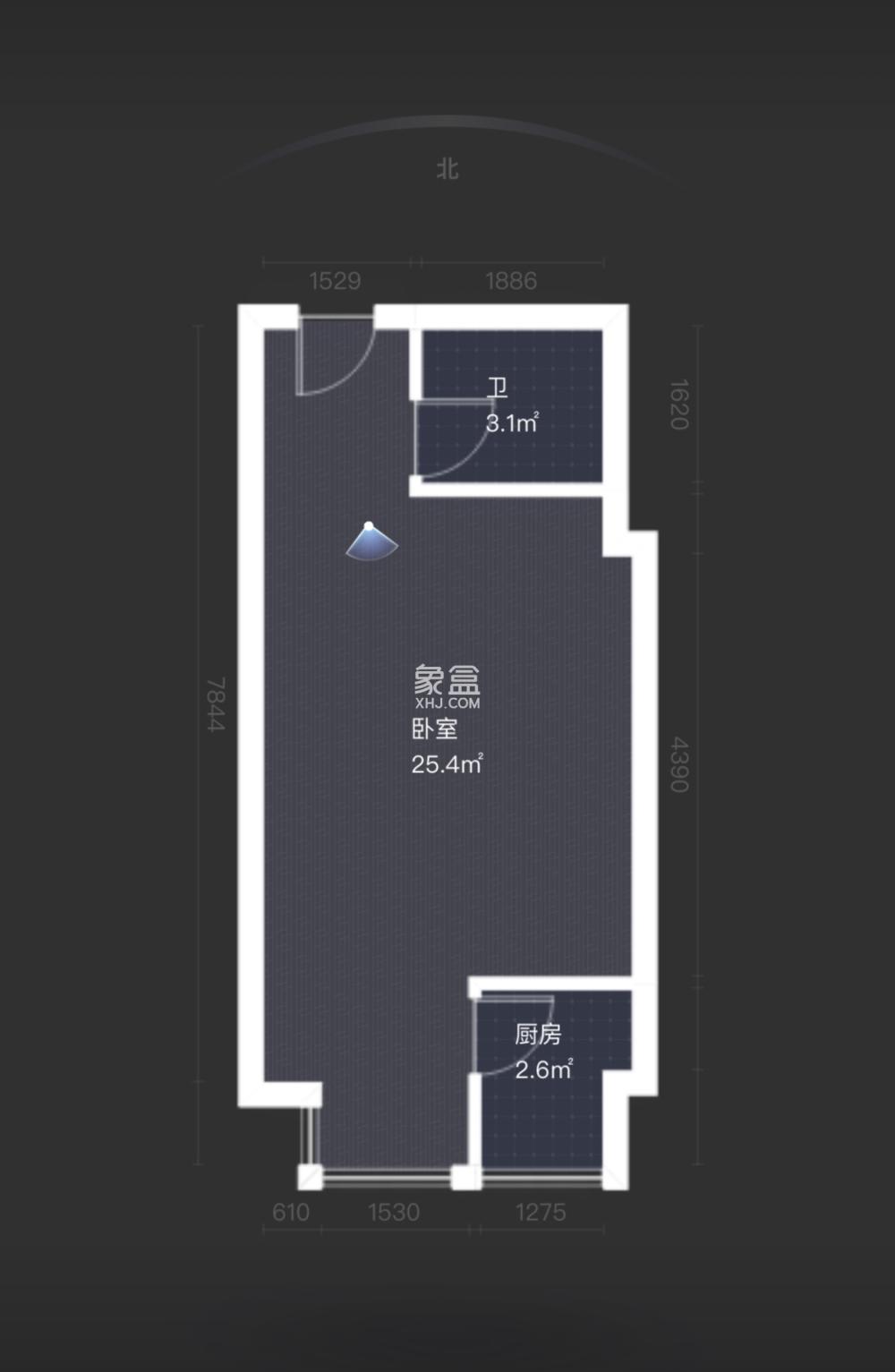 和顺天河广场（型格广场）  1室0厅1卫   18.00万